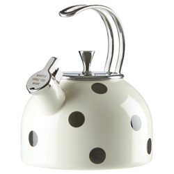 kate spade new york Spot Stovetop Kettle, Black / White
